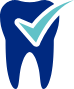 Tooth with checkmark icon
